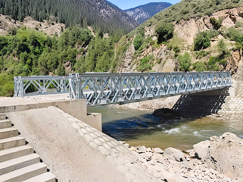 Puente Bailey CB100 Puente Bailey modular tipo armadura galvanizada de alta resistencia