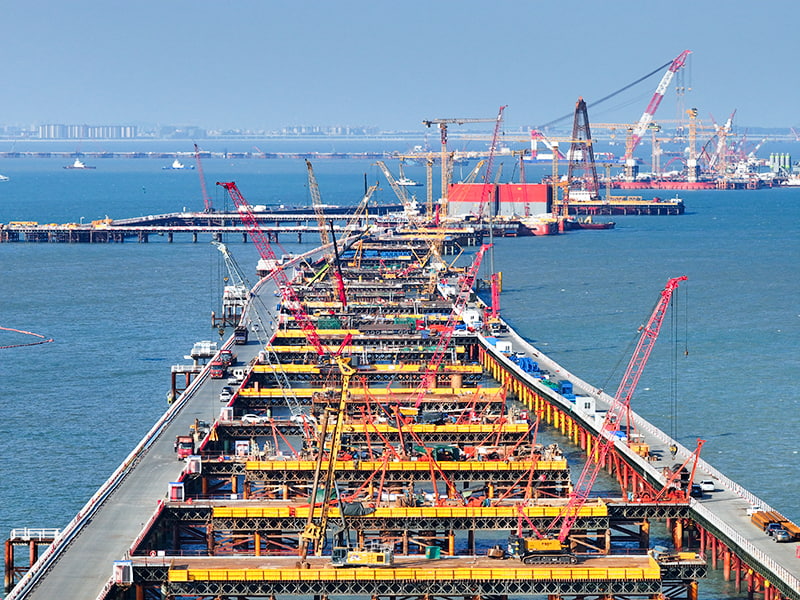 Plataformas de construcción de gran envergadura para puentes