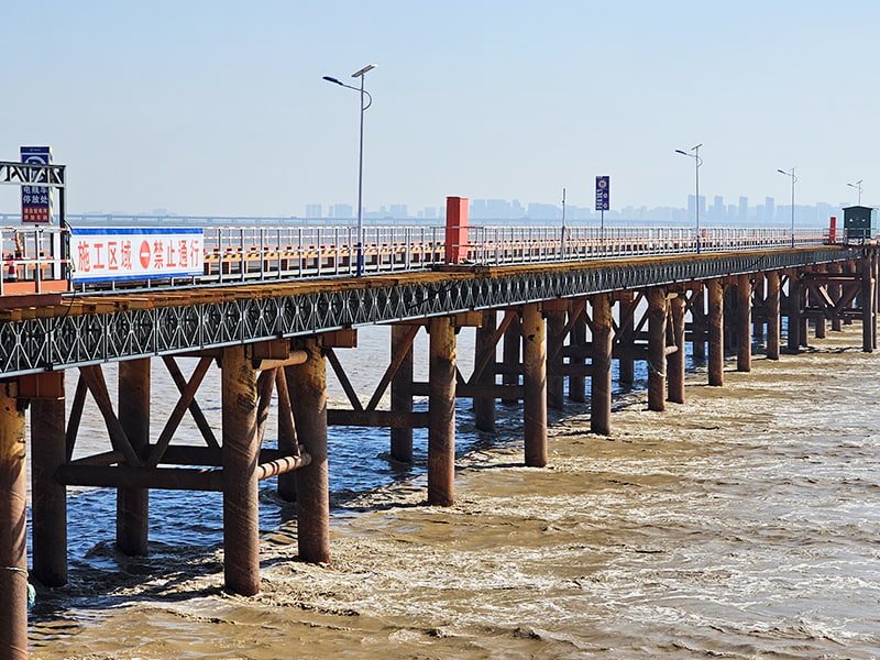 Plataformas de construcción galvanizadas para puentes