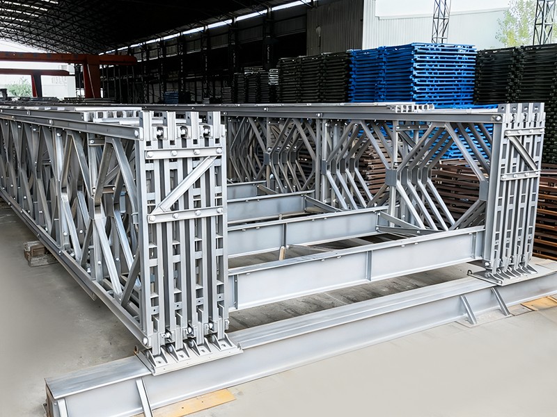 Puente Bailey galvanizado de carga pesada de gran envergadura tipo CB450