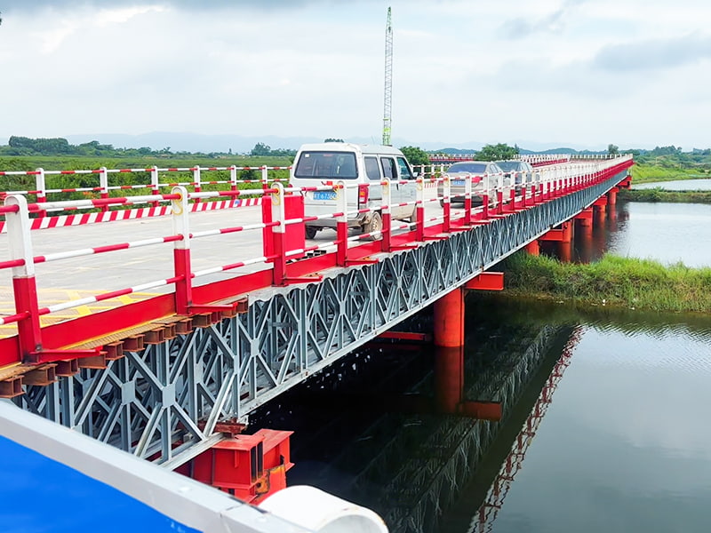 Puente de acceso de acero galvanizado de gran tramo